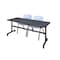 Kobe Rectangle FlipTop Table, 72" W, 29" H, Laminate Top, Gray MKFT7230GY47GY - alternate 1